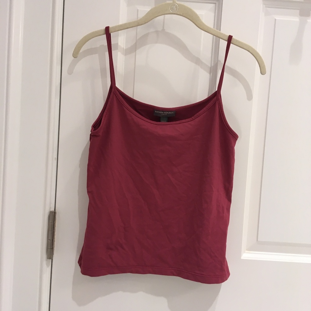 Wine Red Banana Republic Tank Top